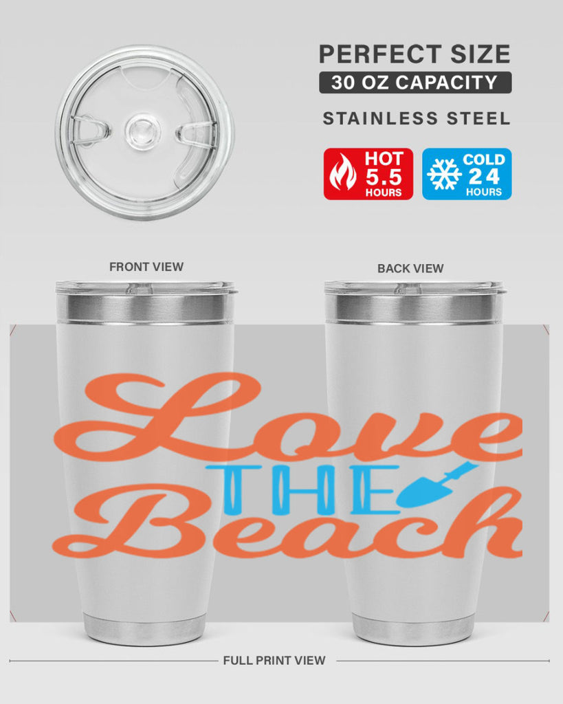 Love The Beach 306#- mermaid- Tumbler