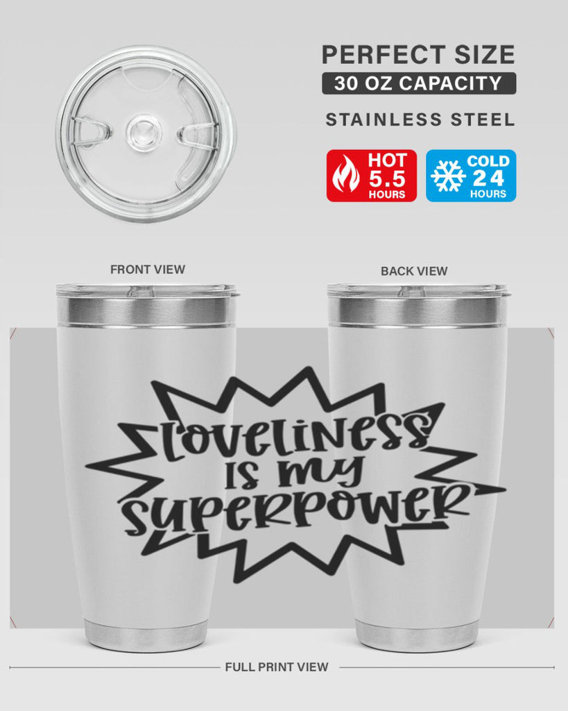 Loveliness Is My Superpower Style 53#- baby- tumbler