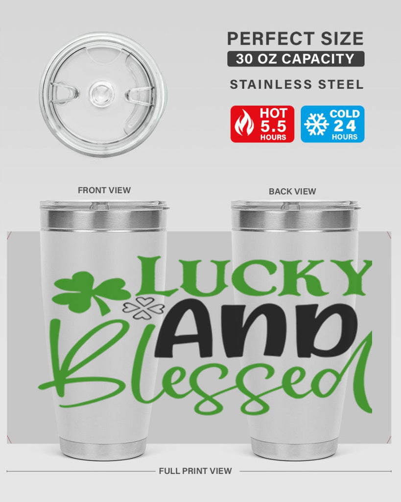 Lucky And Blessed Style 151#- St Patricks Day- Tumbler