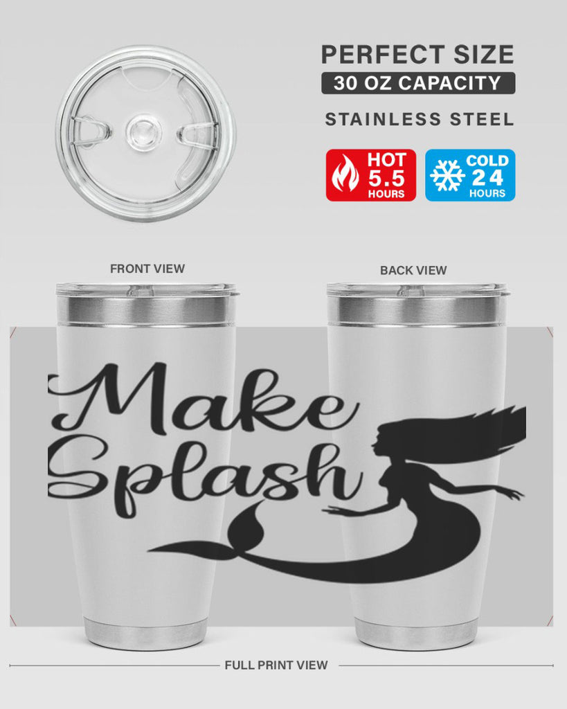 Make splash 316#- mermaid- Tumbler