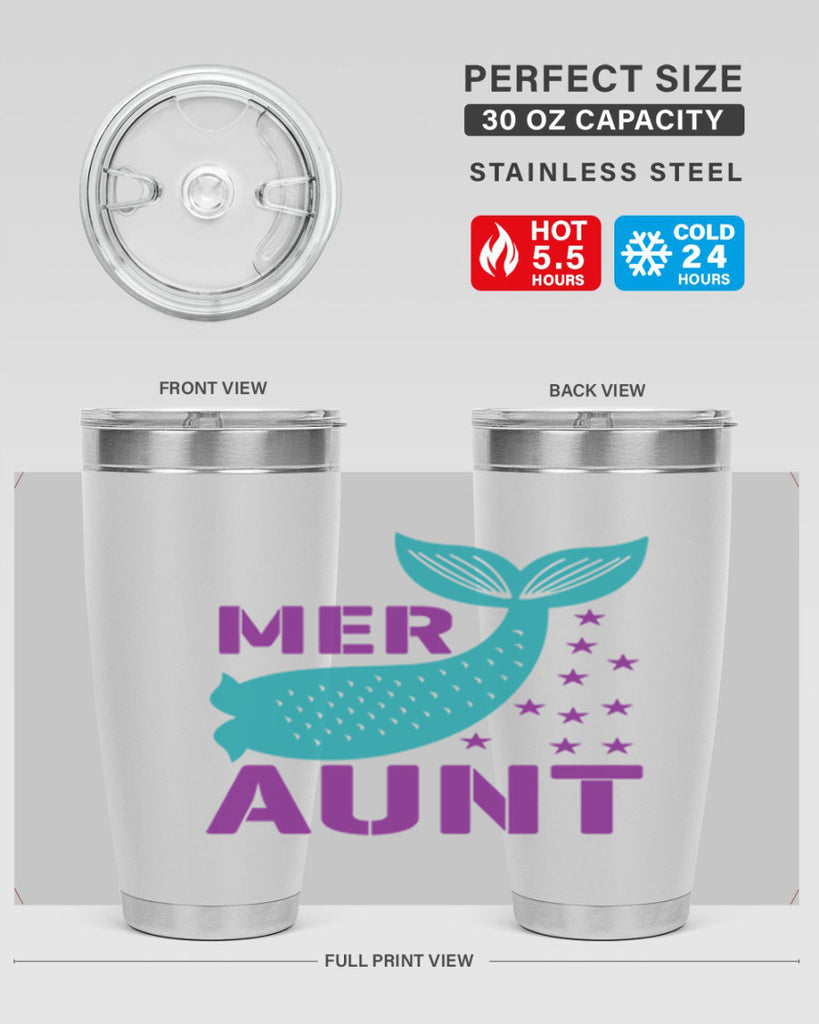 Mer Aunt 319#- mermaid- Tumbler