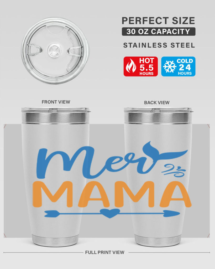 Mer Mama 330#- mermaid- Tumbler