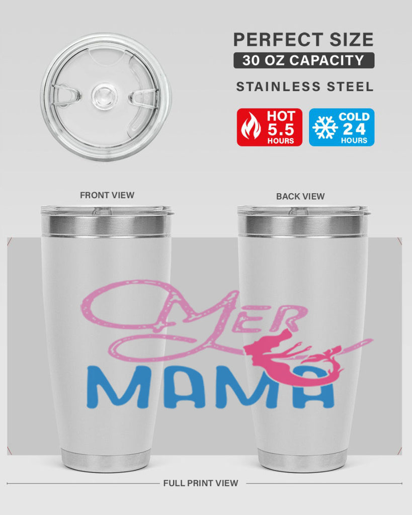 Mer Mama 333#- mermaid- Tumbler