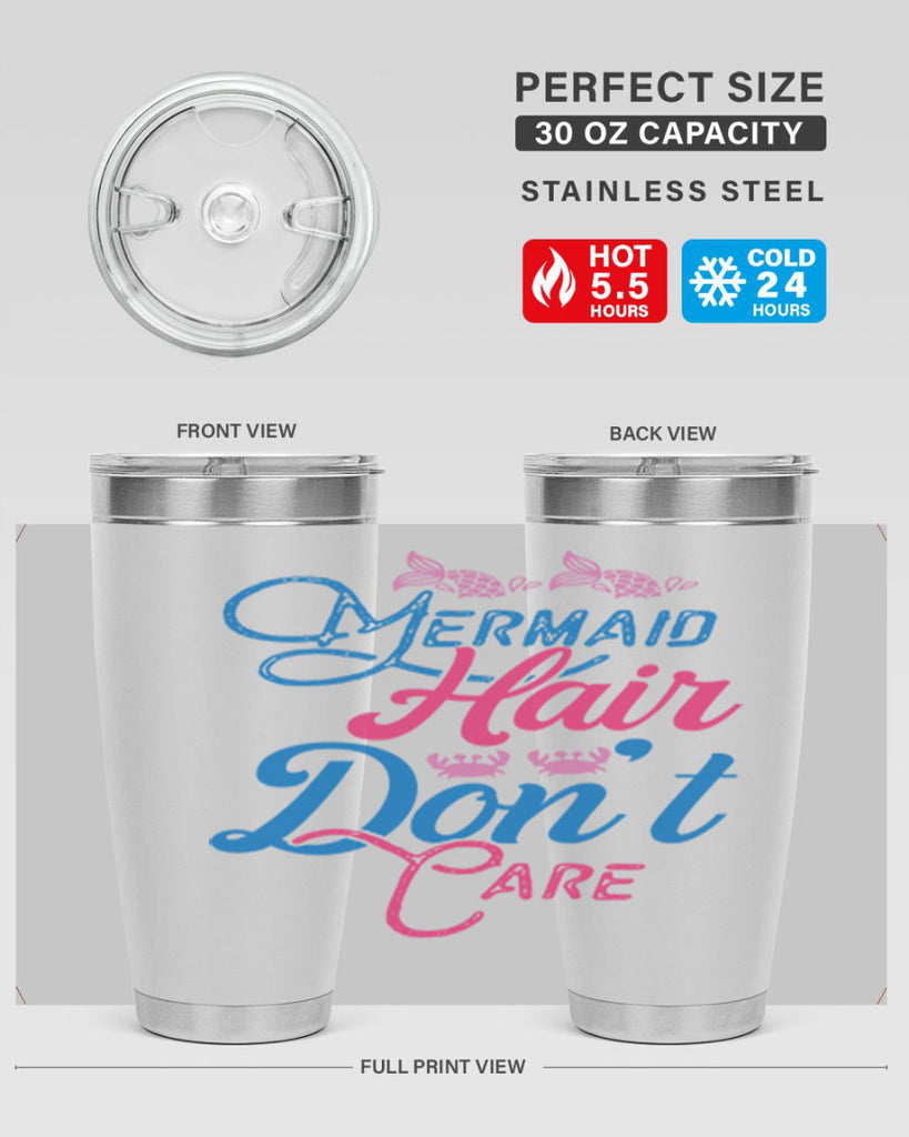 Mermaid Hair Dont Care 358#- mermaid- Tumbler