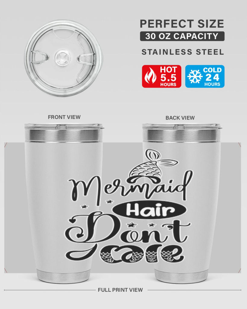 Mermaid Hair Dont Care 407#- mermaid- Tumbler