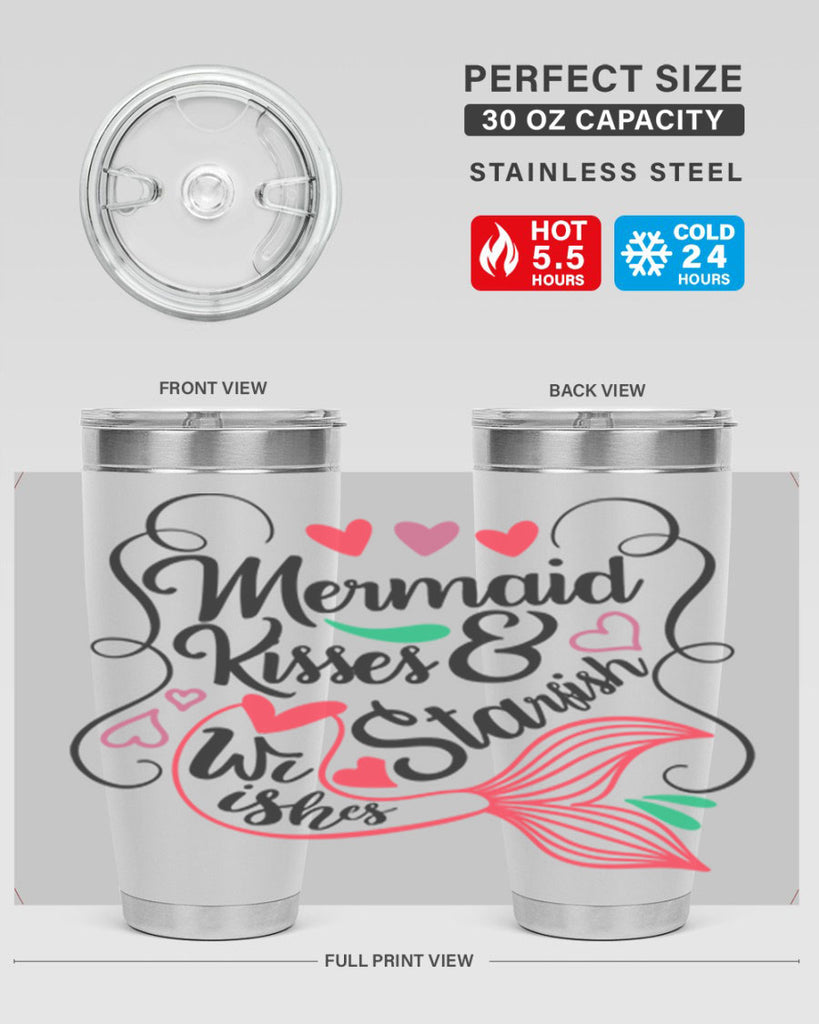 Mermaid Kisses Starfish Wishes 368#- mermaid- Tumbler