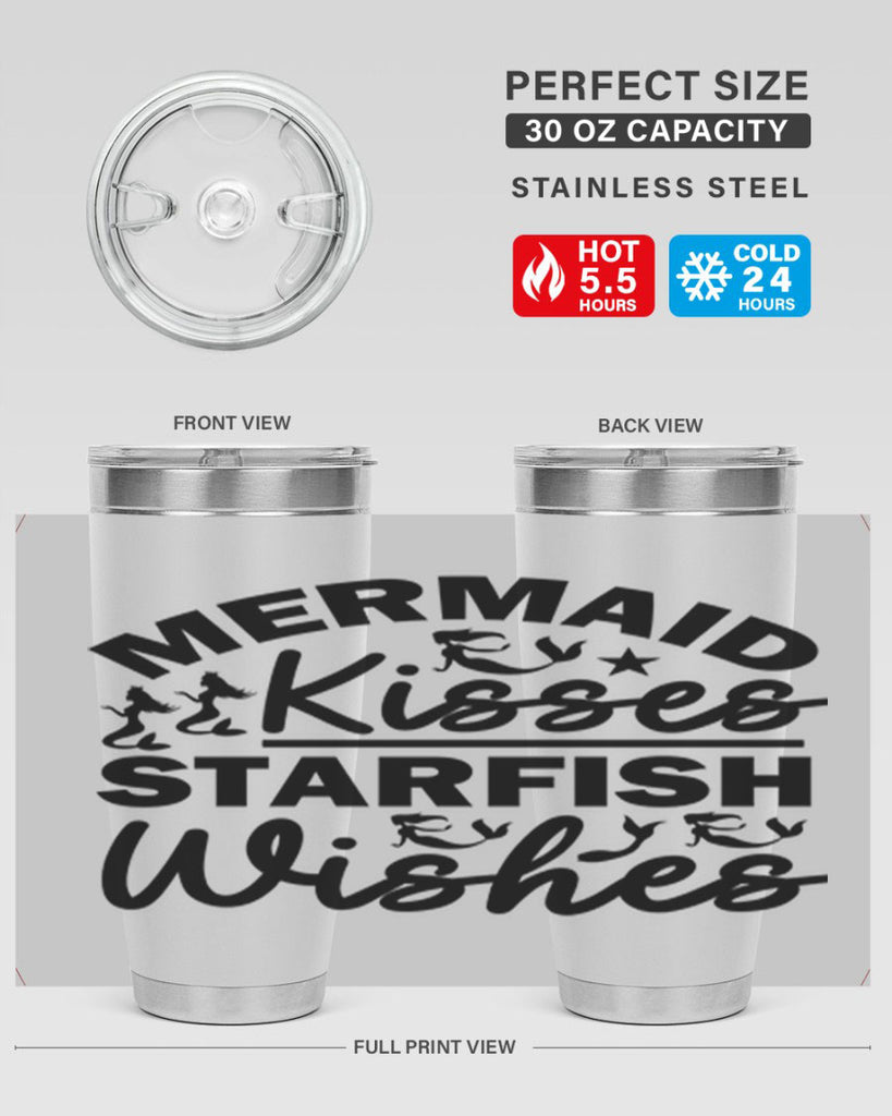 Mermaid Kisses Starfish Wishes 424#- mermaid- Tumbler