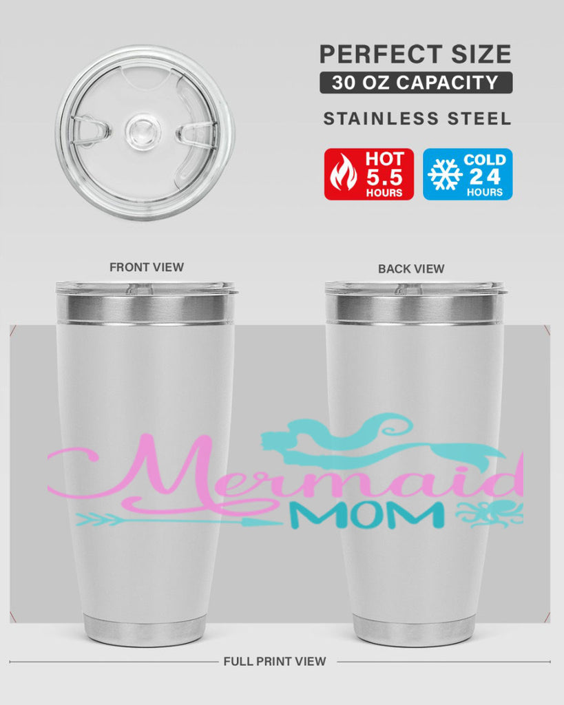 Mermaid Mom 374#- mermaid- Tumbler