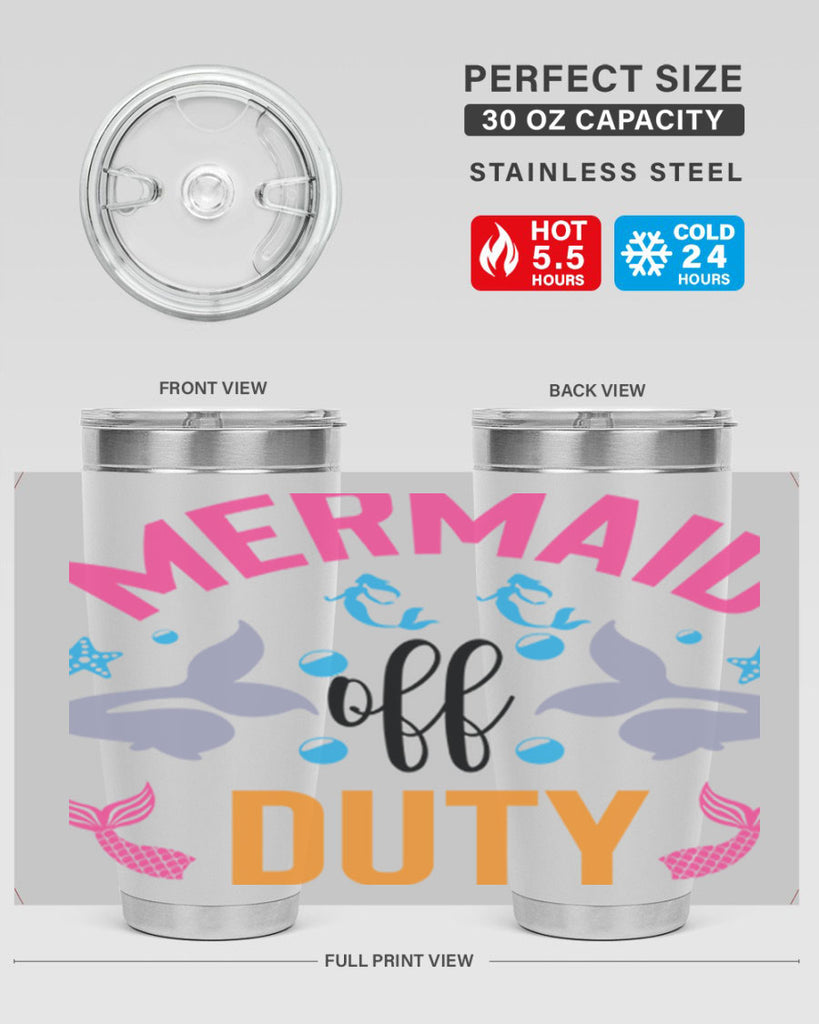 Mermaid Off Duty Design 438#- mermaid- Tumbler