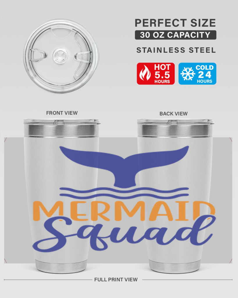 Mermaid Squad 379#- mermaid- Tumbler