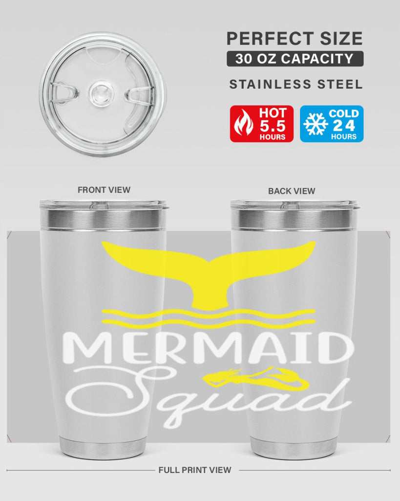 Mermaid Squad 380#- mermaid- Tumbler