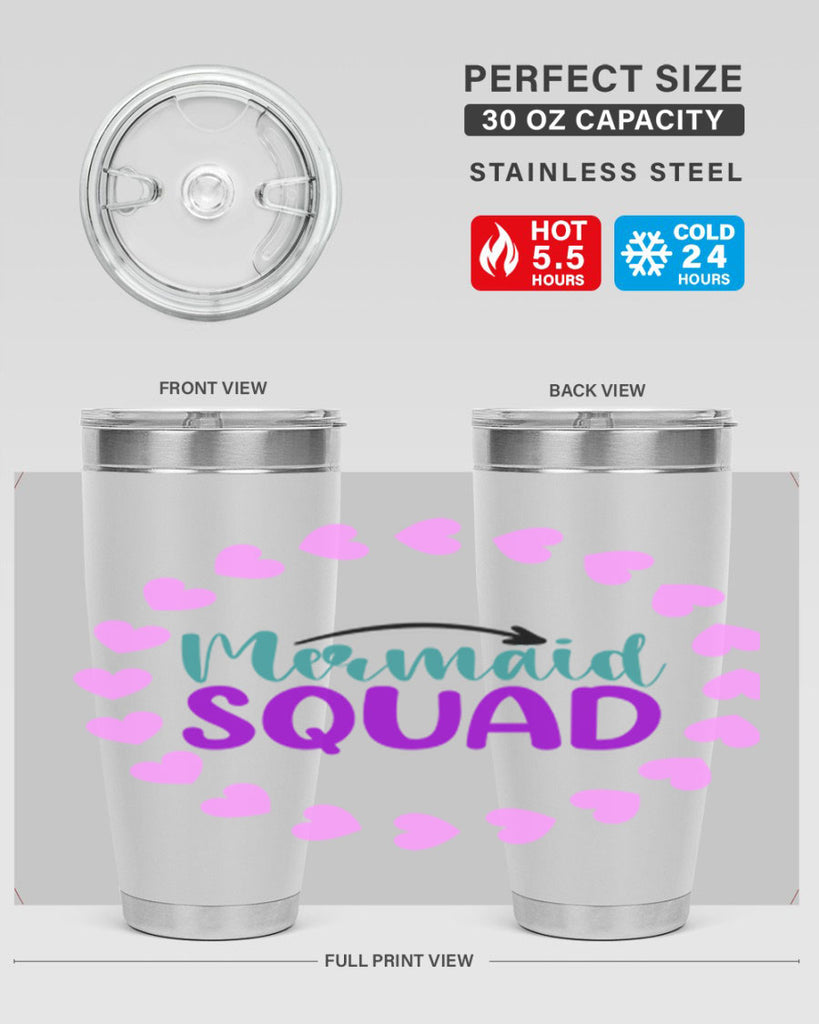 Mermaid Squad 382#- mermaid- Tumbler