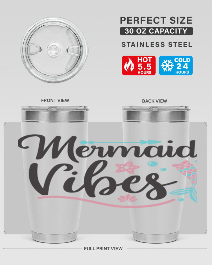 Mermaid Vibes 389#- mermaid- Tumbler