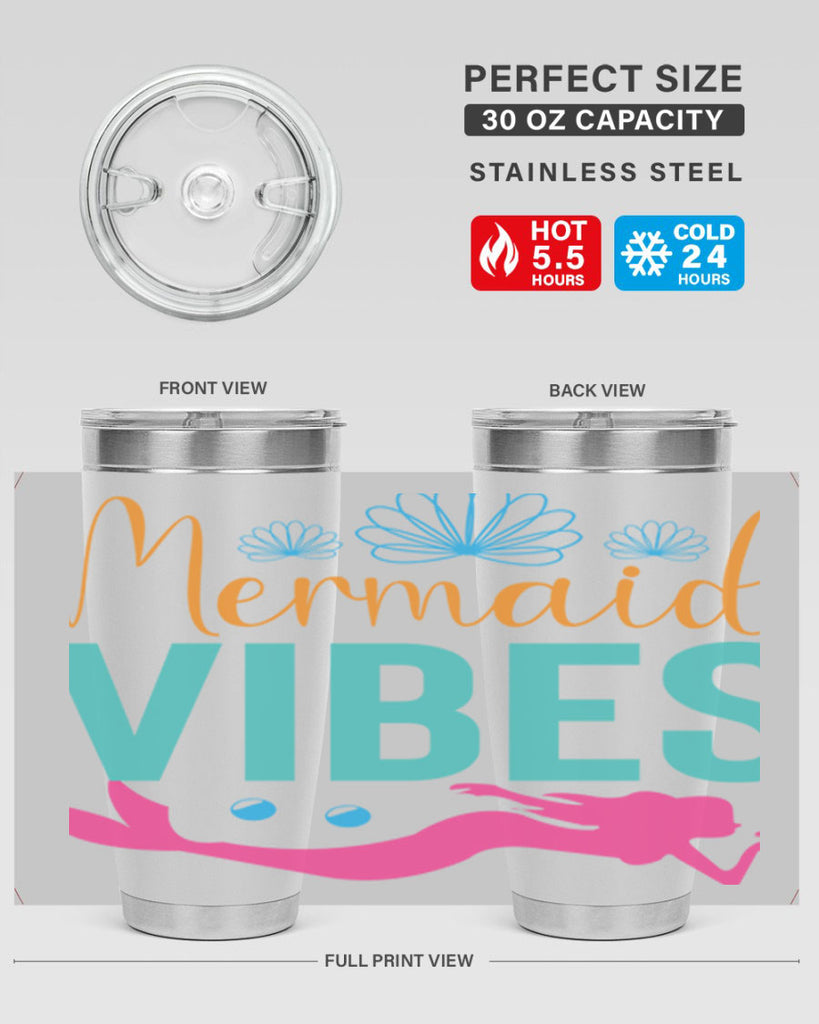 Mermaid Vibes Design 465#- mermaid- Tumbler