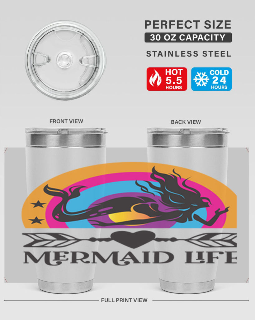 Mermaid life 431#- mermaid- Tumbler