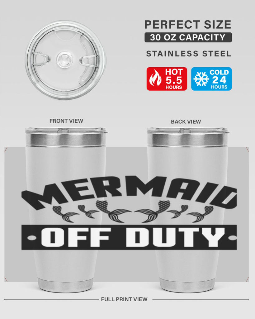 Mermaid off duty 437#- mermaid- Tumbler