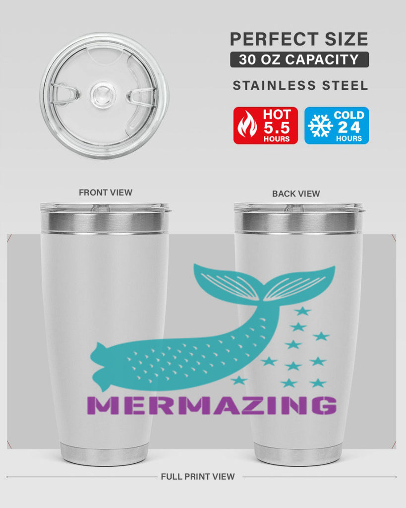 Mermazing 502#- mermaid- Tumbler