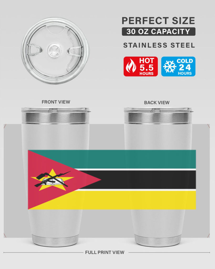 Mozambique 80#- world flags- Tumbler