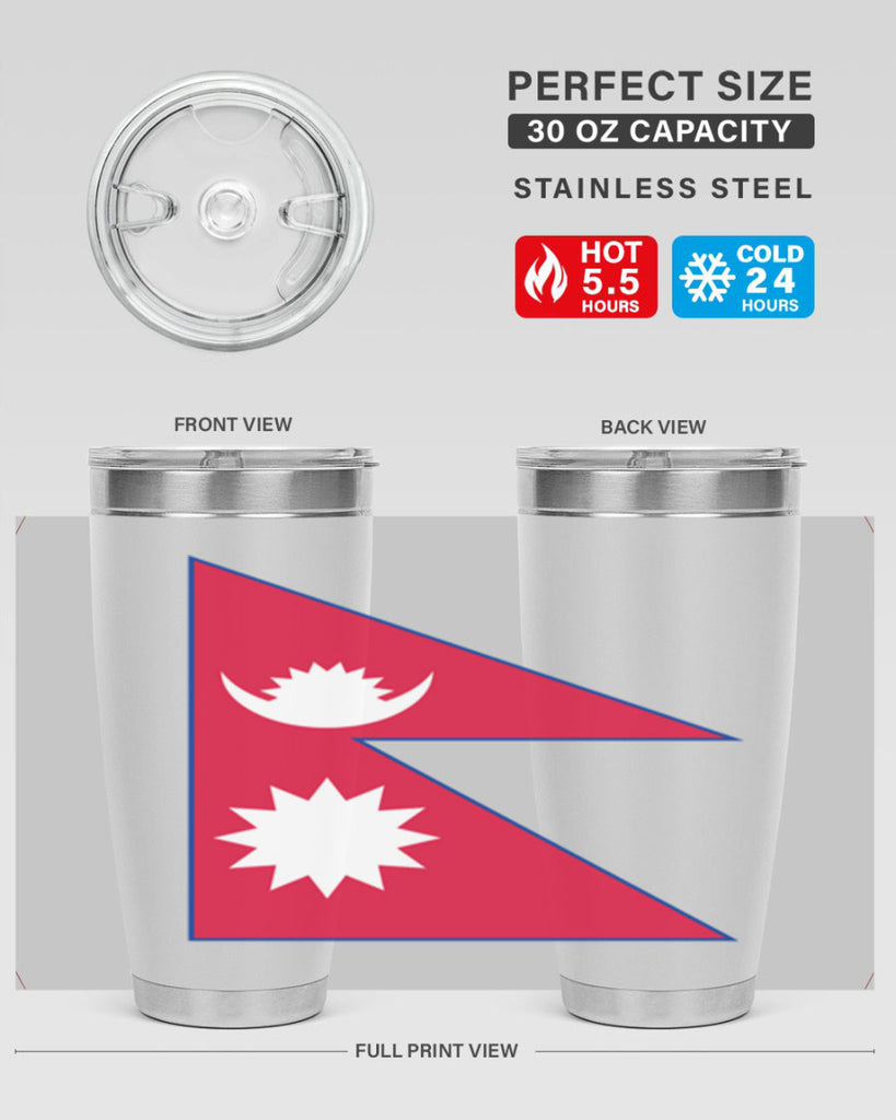 Nepal 76#- world flags- Tumbler