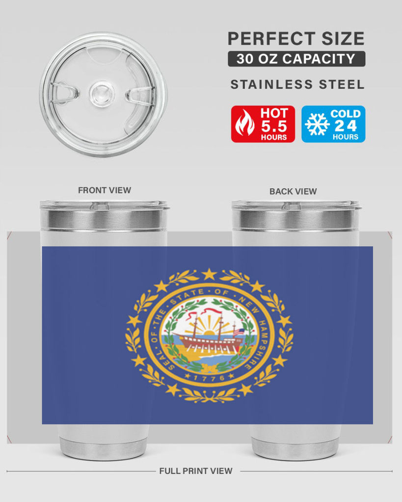 New Hampshire 23#- Us Flags- Tumbler