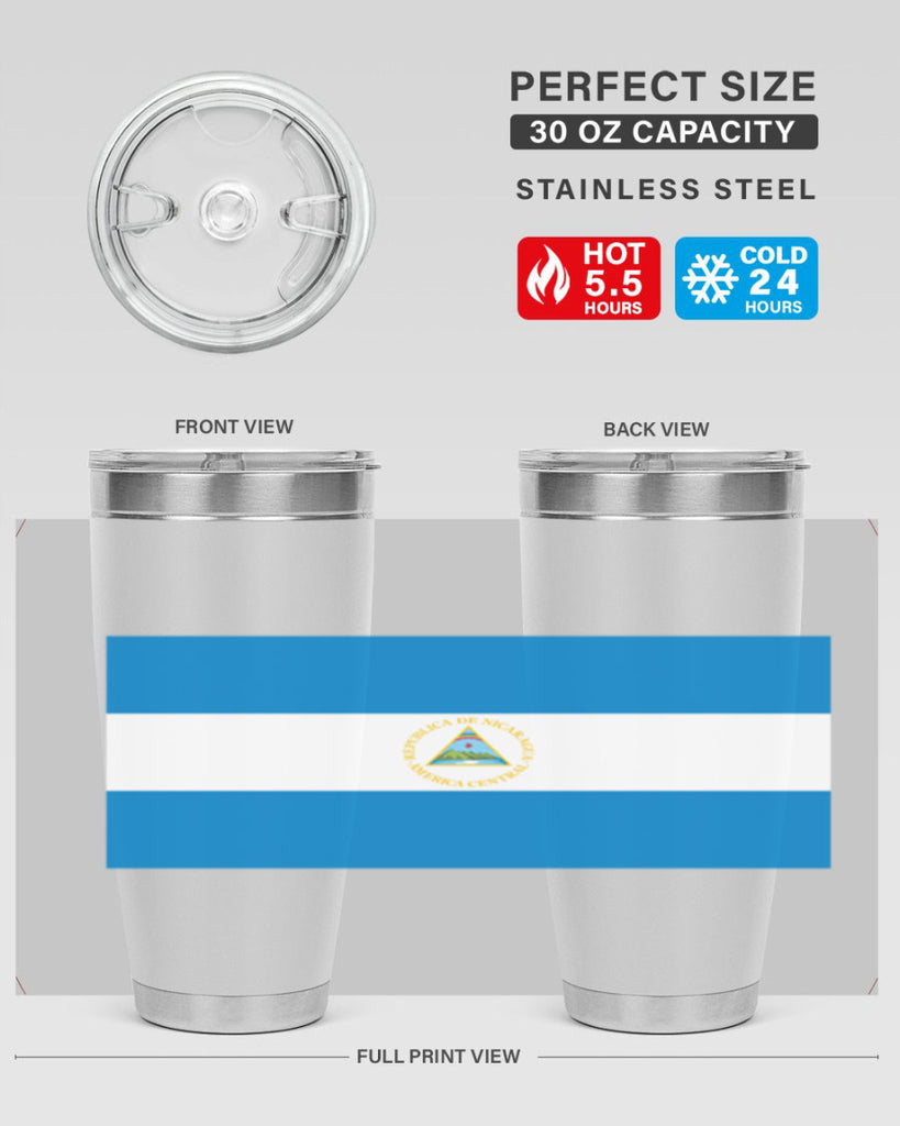 Nicaragua 73#- world flags- Tumbler