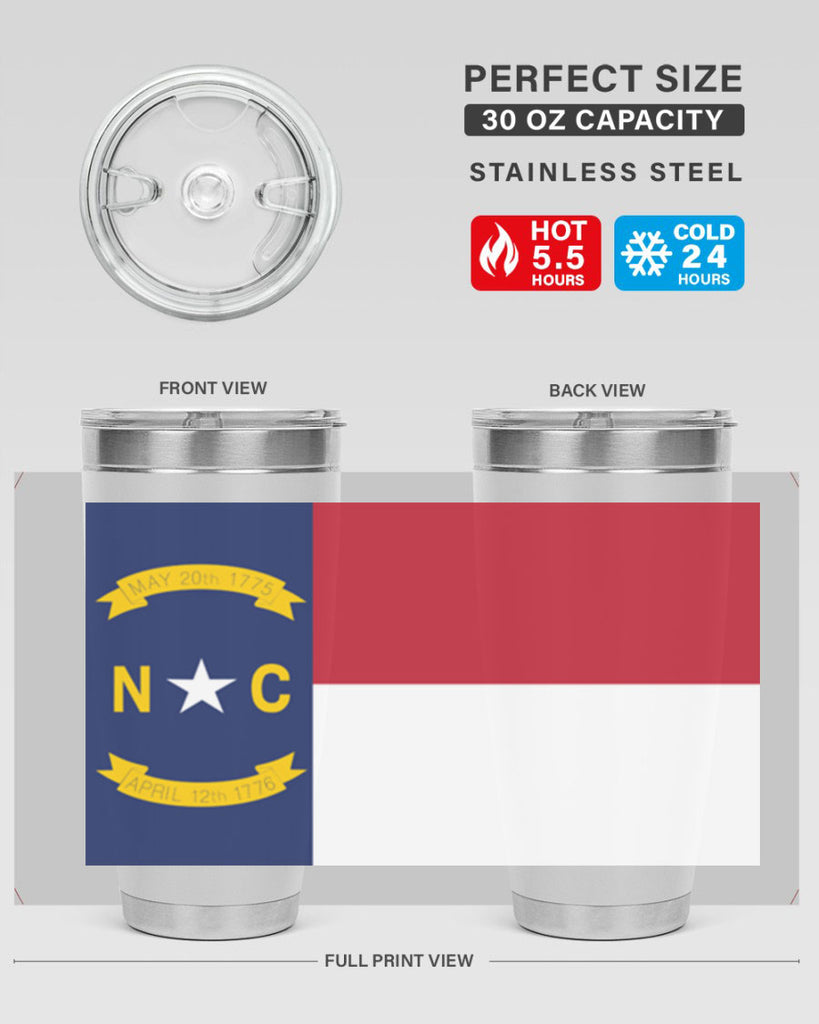 North Carolina 19#- Us Flags- Tumbler