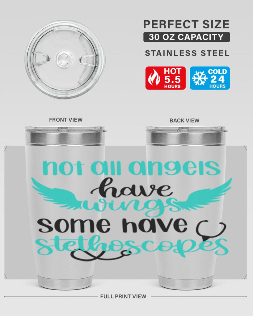 Not All Angels Have Style Style 127#- nurse- tumbler