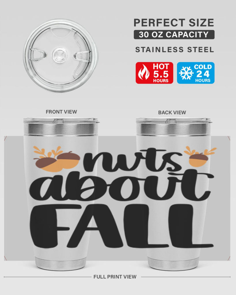 Nuts About Fall 503#- fall- Tumbler