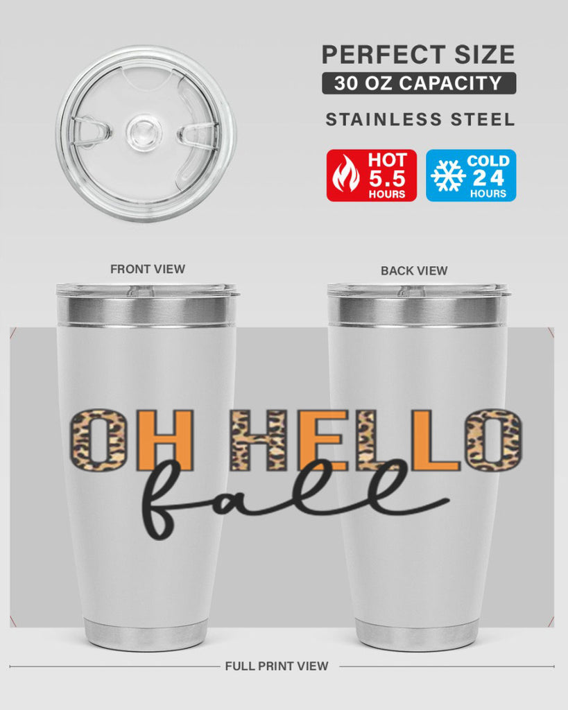 Oh hello fall 451#- fall- Tumbler