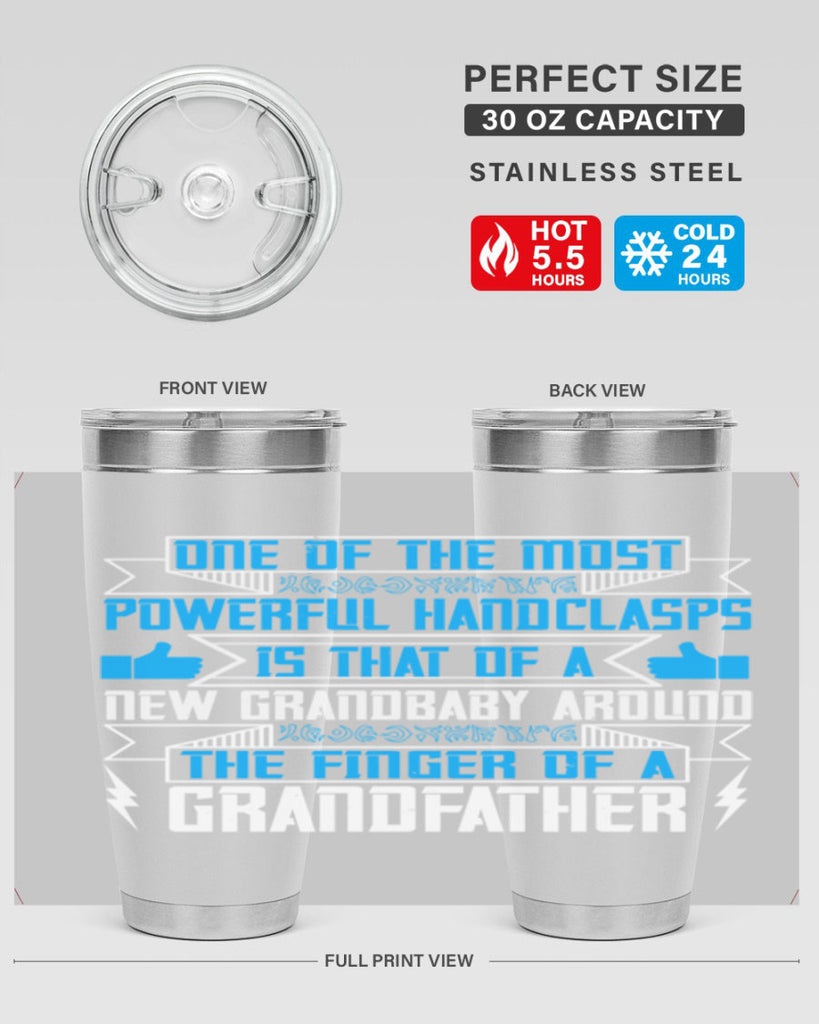 One of the most powerful handclasps is that of a new grandbaby 71#- grandpa - papa- Tumbler