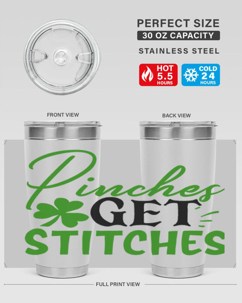 Pinches Get Stitches Style 147#- St Patricks Day- Tumbler