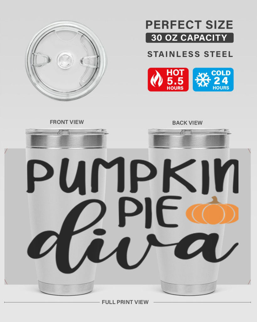 Pumpkin Pie Diva 532#- fall- Tumbler