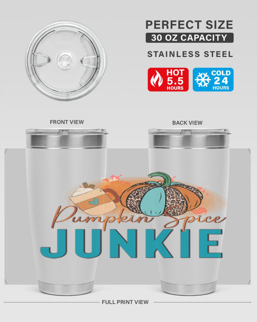 Pumpkin Spice Junkie 550#- fall- Tumbler
