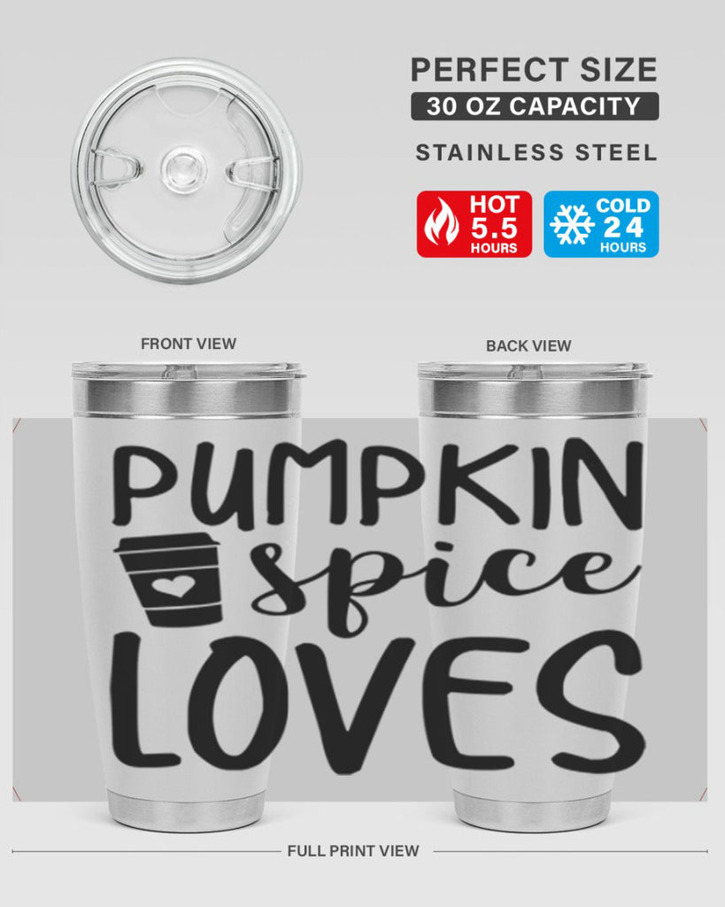 Pumpkin Spice Loves 555#- fall- Tumbler