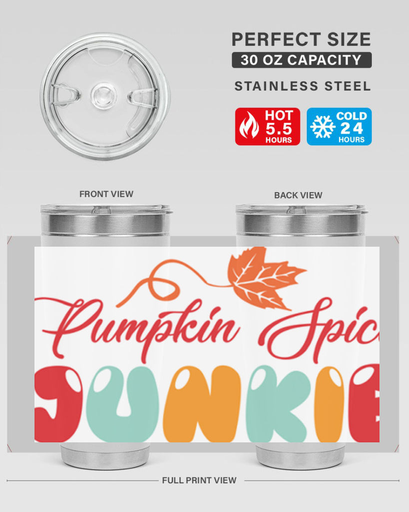 PumpkinSpiceJunkiedesign 569#- fall- Tumbler