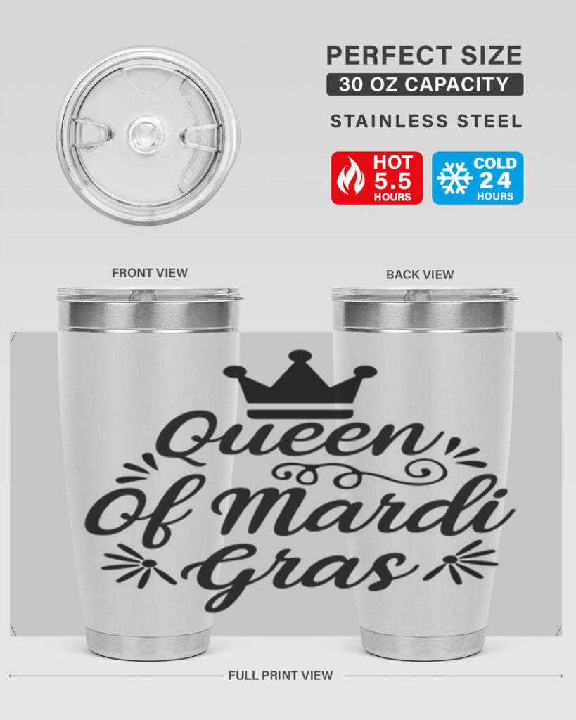 Queen Of Mardi Gras 135#- fashion- Cotton Tank