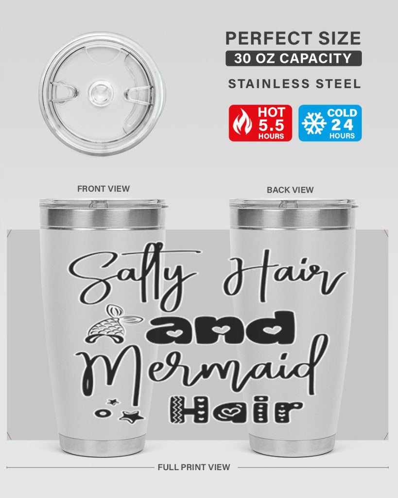 Salty Hair and Mermaid Hair 572#- mermaid- Tumbler