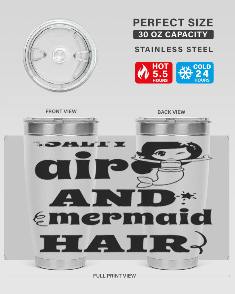 Salty air and mermaid hair 567#- mermaid- Tumbler