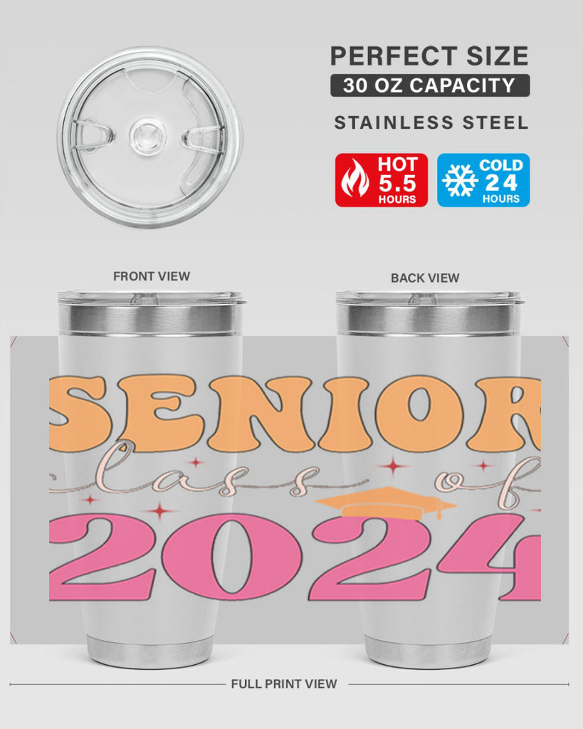 Senior class of 2024 17#- 12th grade- Tumbler