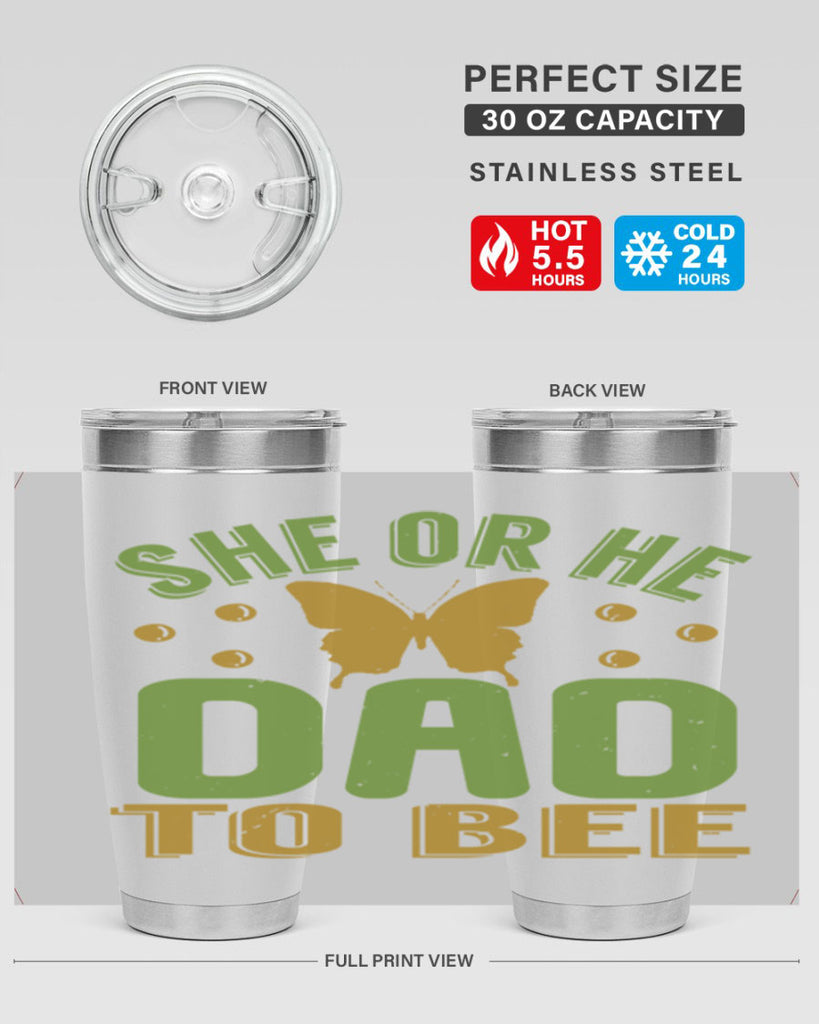She or He Dad to bee Style 172#- baby- tumbler