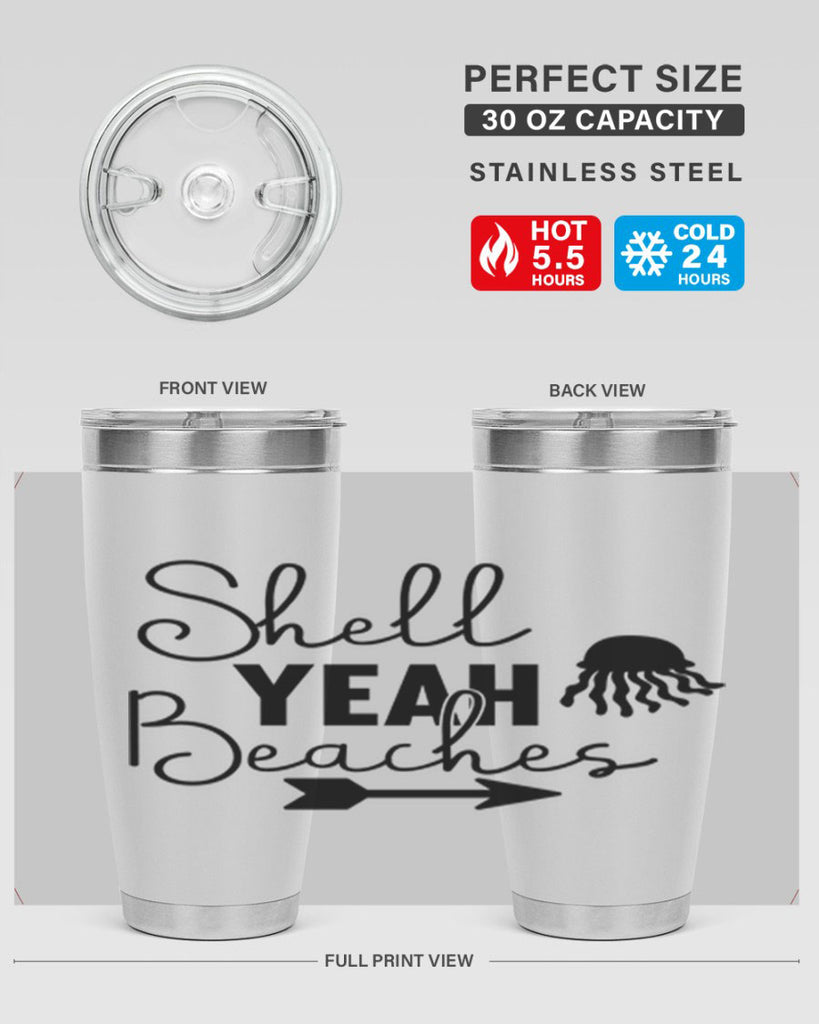 Shell Yeah Beaches 588#- mermaid- Tumbler