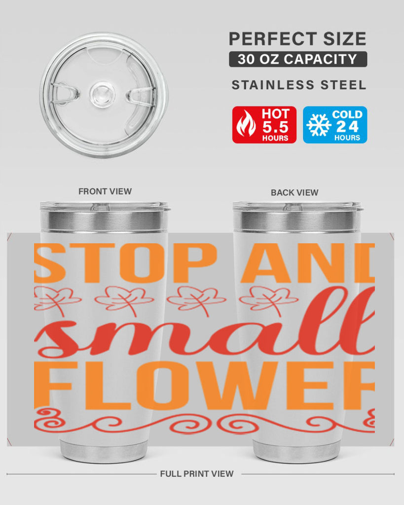 Stop and small flower 522#- spring- Tumbler