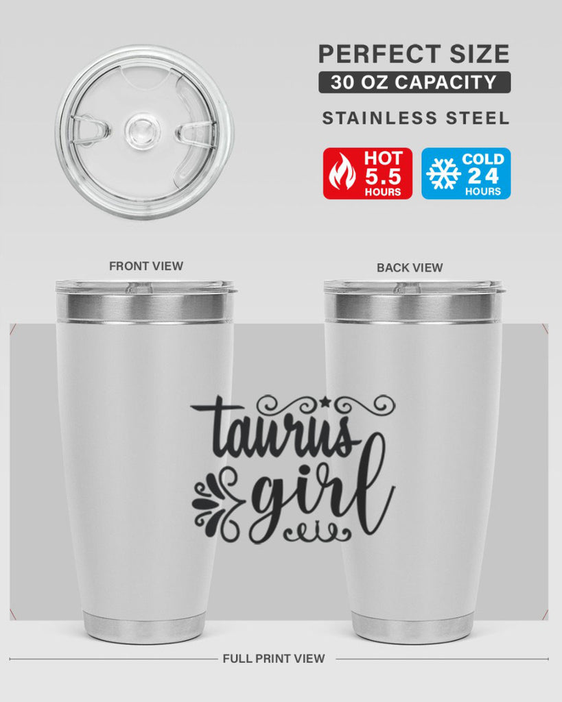 Taurus girl 499#- zodiac- Tumbler