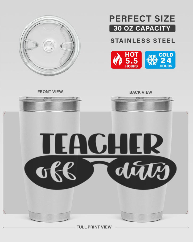 Teacher Off Duty Style 49#- teacher- tumbler