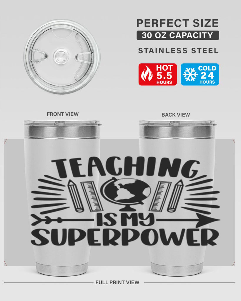 Teaching Is My Superpower Style 39#- teacher- tumbler