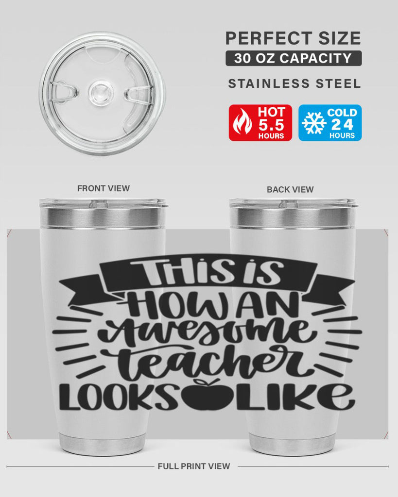 This Is How An Awesome Style 34#- teacher- tumbler