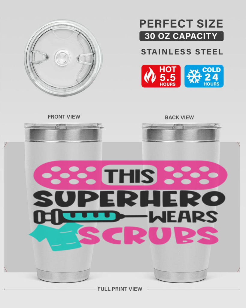 This Superhero Wears Scrubs Style Style 20#- nurse- tumbler