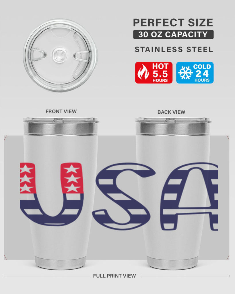 USA Style 184#- Fourt Of July- Tumbler