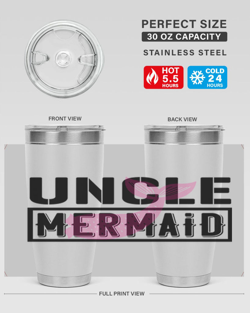 Uncle mermaid 634#- mermaid- Tumbler