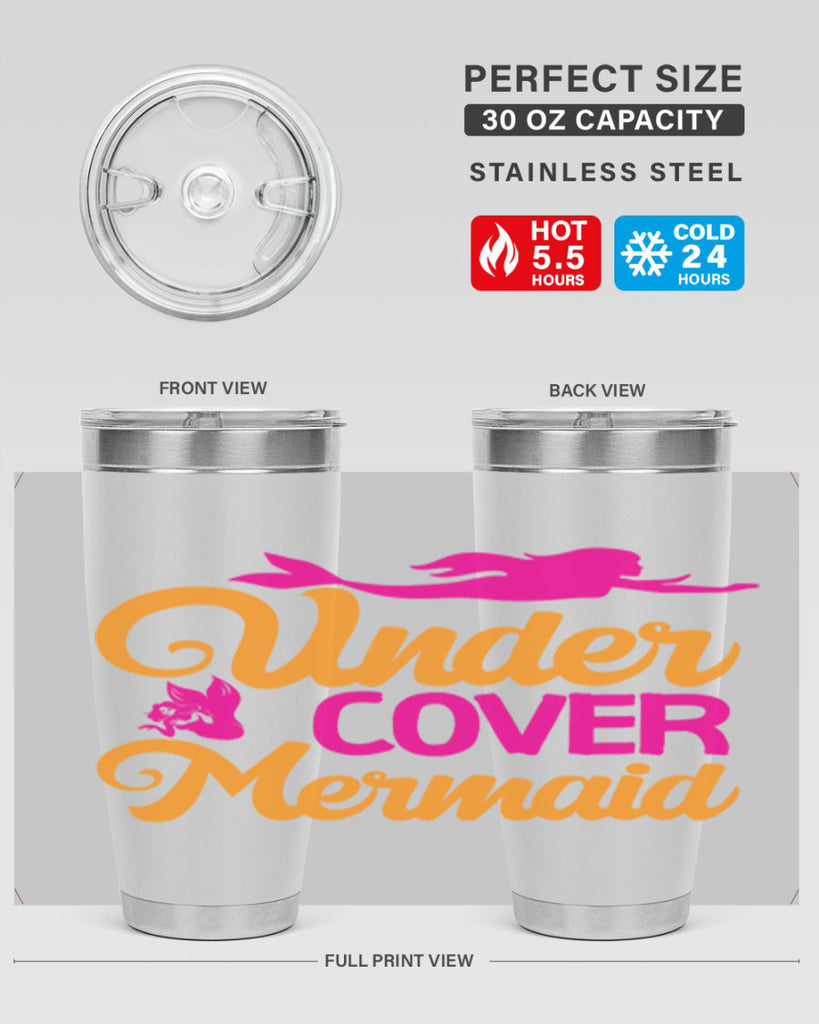 Under Cover Mermaid 638#- mermaid- Tumbler